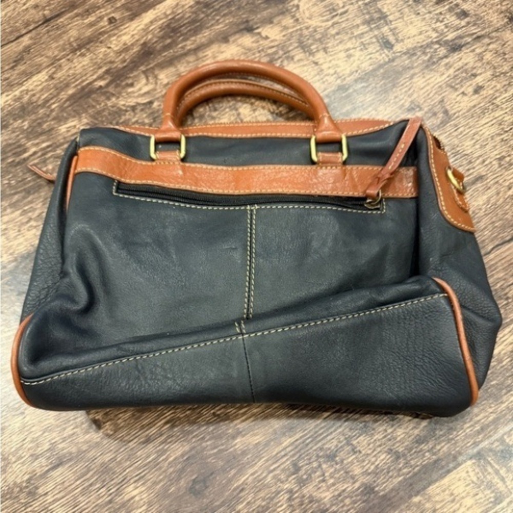 Black and Brown Leather Handbag